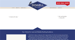 Desktop Screenshot of dowellroofingtn.com
